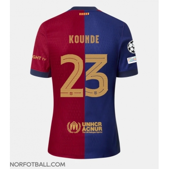 Billige Fotballdrakt Barcelona Jules Kounde #23 Replika Hjemmedrakt 2024-25 Kortermet
